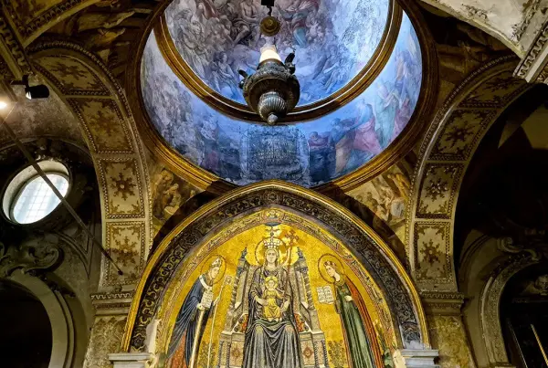 Naples in November chapel of santa restitua in duomo