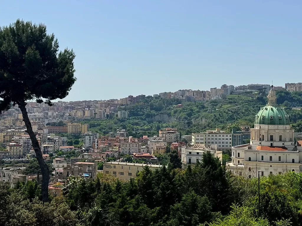 view of naples hill from capodimonte