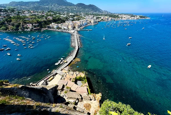 view of ischia from aragonese castle