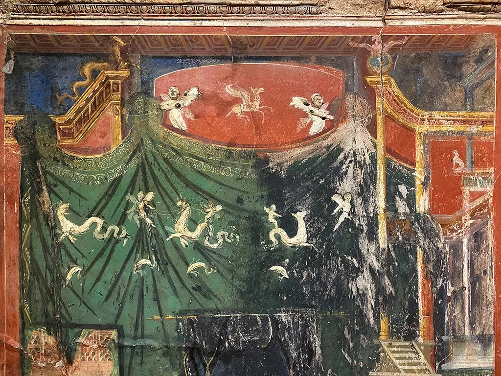 positano villa romana frescoes