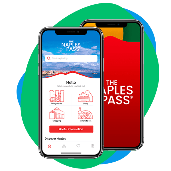 naples pass phone display graphic