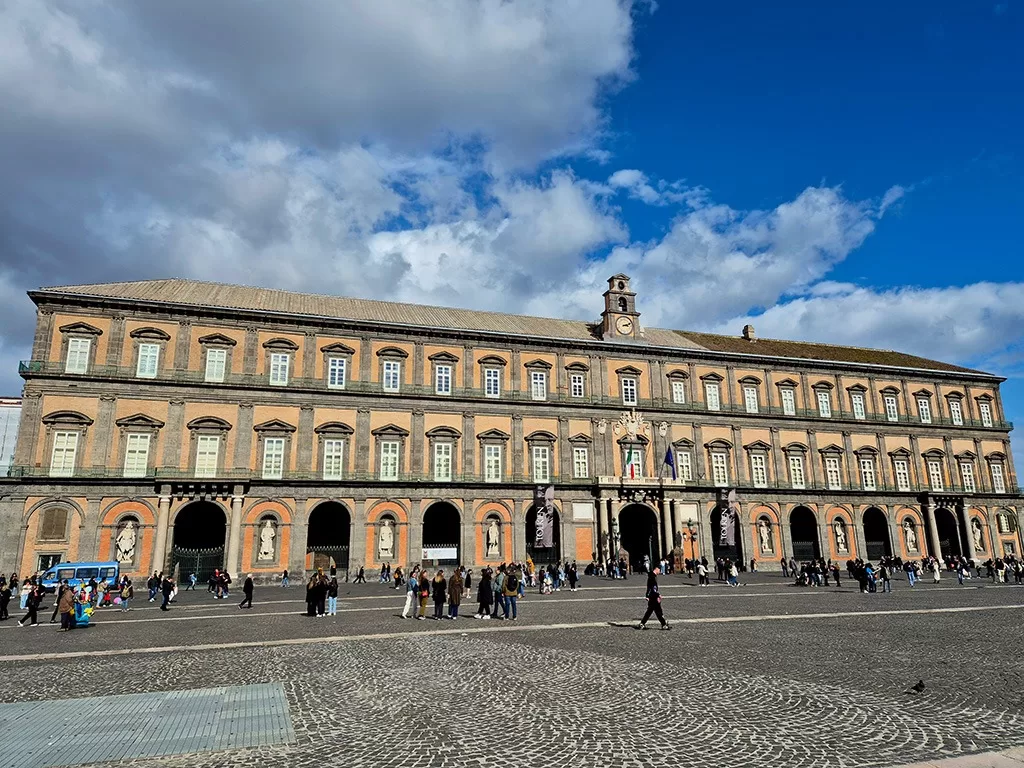 front of royal palace naples
