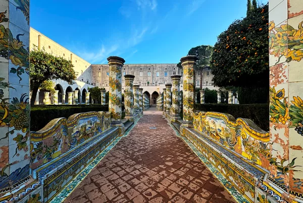 santa chiara cloister ceramics