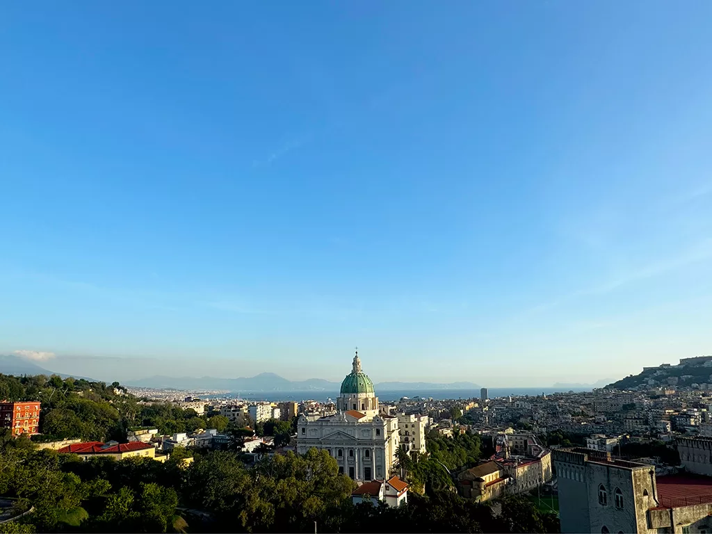 view of naples from capodimonte hill