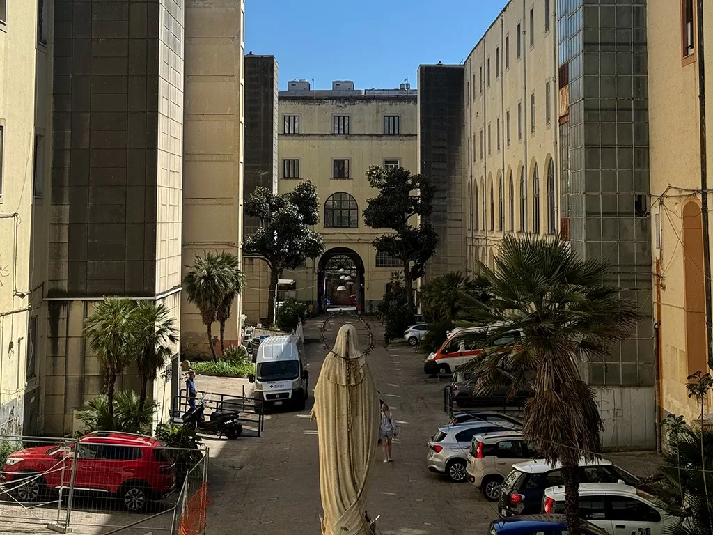 view of the hospital attached to san gennaro catacombs