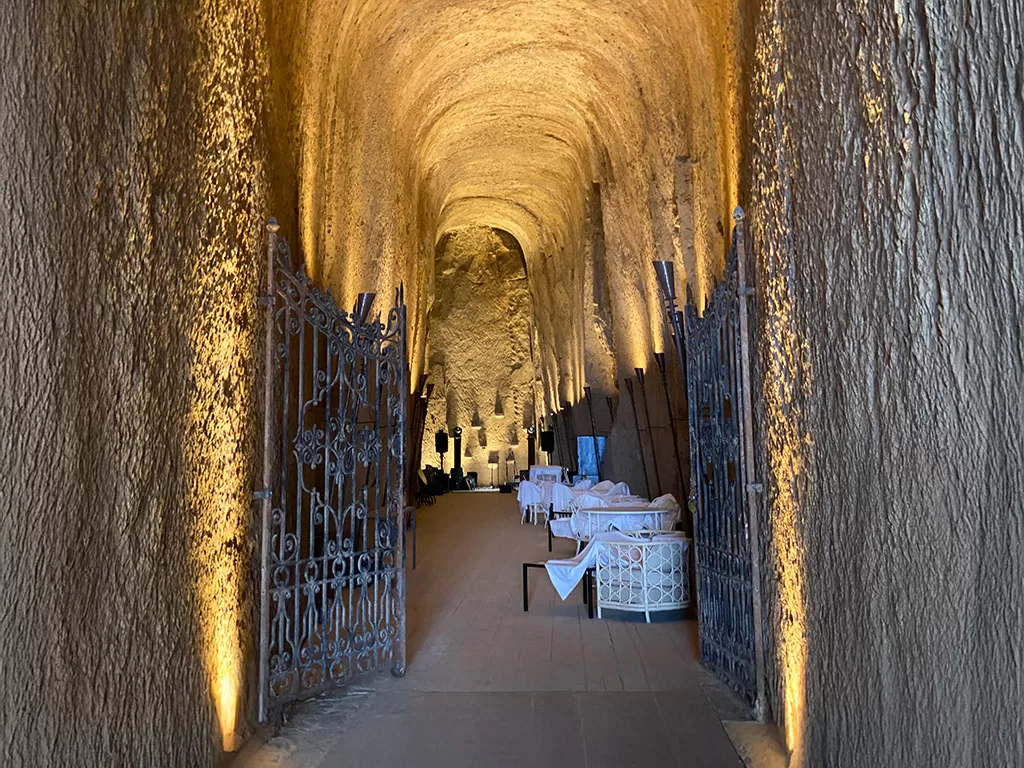 event space in the ancient cisterns of Sorrento