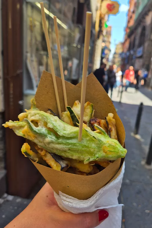 cuoppo of fried food in naples