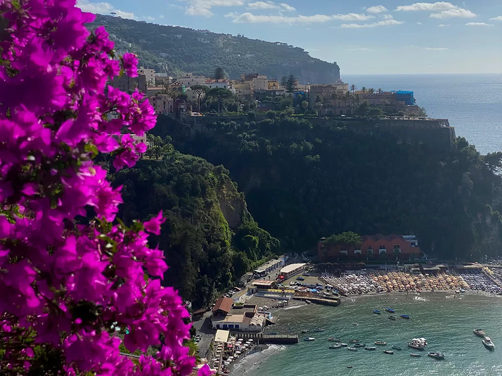 view of vico equense beach