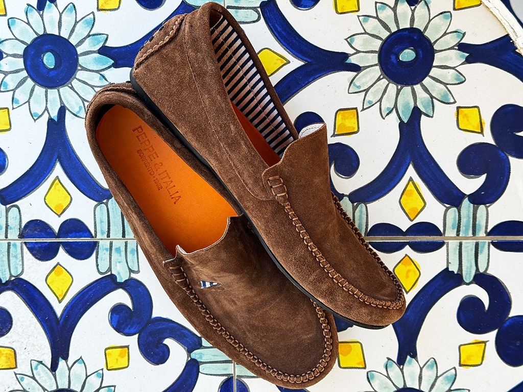 brown suede shoes from sorrento