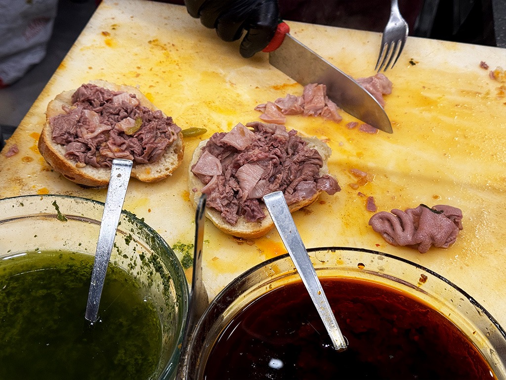 lampredotto at florence market stall