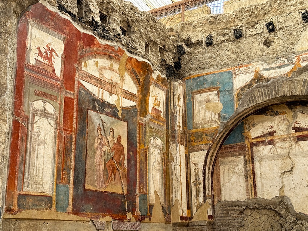 Herculaneum college of augustales frescoes