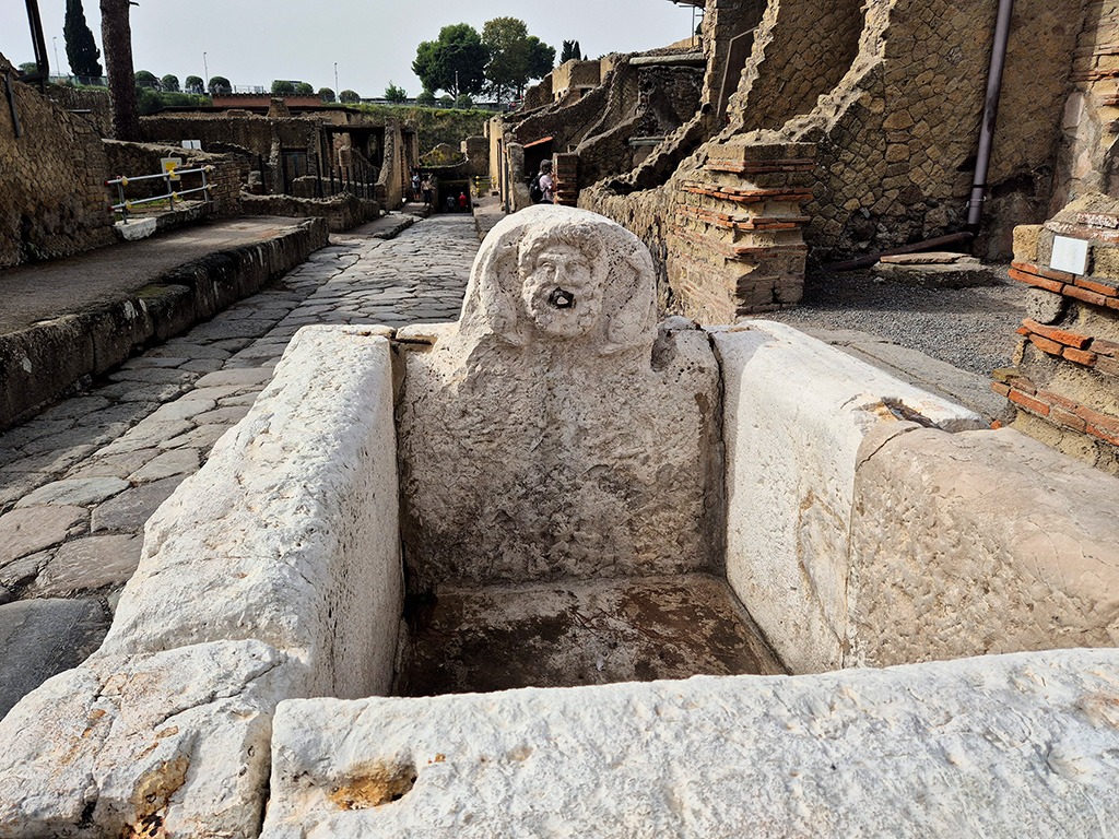 Herculaneum ancient water trough