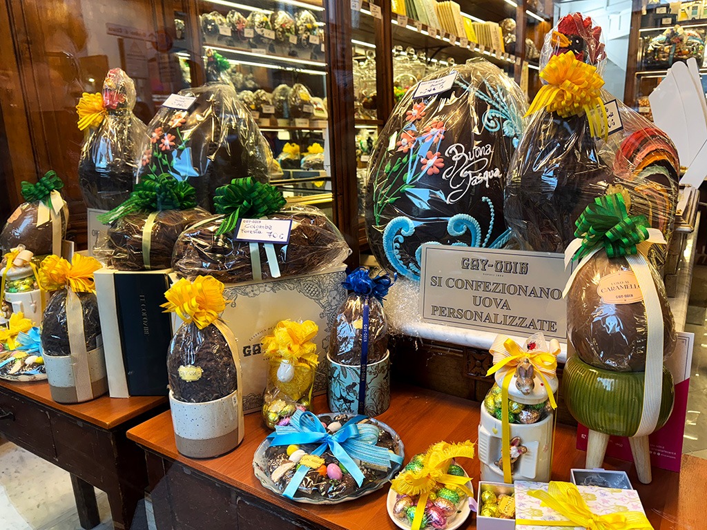 gay odin chocolate easter eggs and treats in Naples