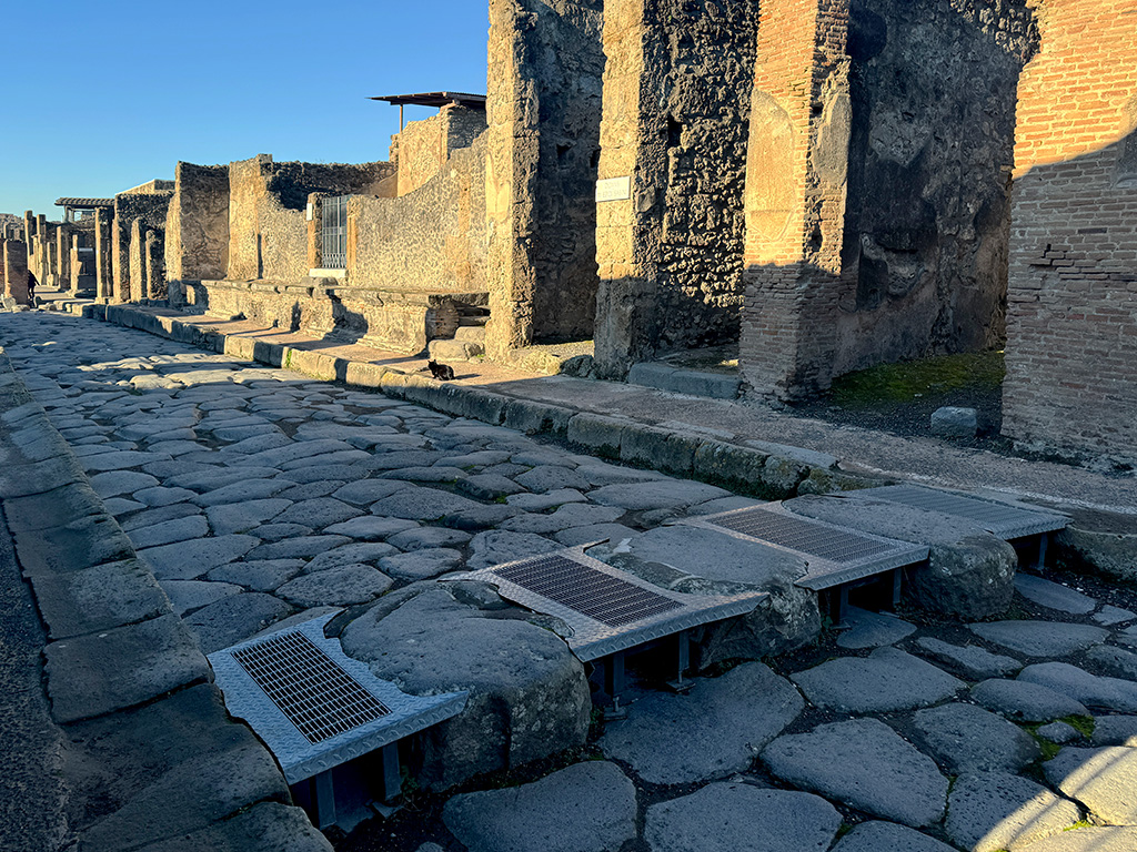 ramp accessibility additions to pompeii streets
