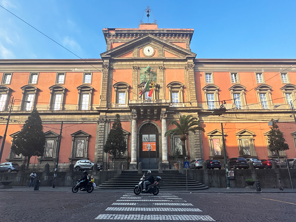 Naples National Archaeological Museum exterior view of entrance